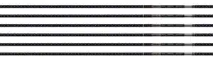 EASTON ARROW 5MM FMJ 300 W/ HO - 6-PACK W/ 2" BLAZER VANES