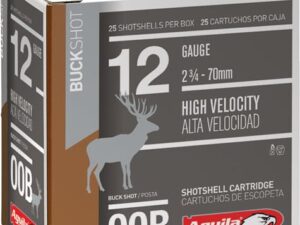 AGUILA SHOTSHELL 12GA 2.75" - 00 BUCK 25RD 10BX/CS