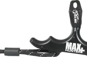 T.R.U. BALL RELEASE MAXHUNTER+ - HAND HELD 3-FINGER THUMB BLACK