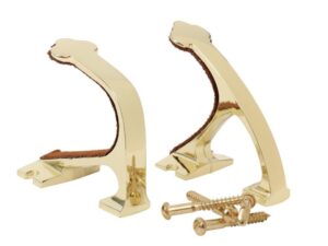 Allen Shotgun and Rifle Wall Mount Hooks Brass