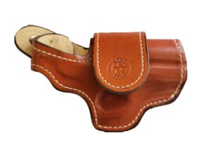 Bond Arms Leather Driving Holster RH 3.5" Barrel Tan with White Stitching