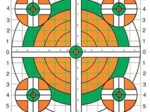 Champion Scorekeeper Targets Fluorescent Orange & Green Bull - 100 yd. Rifle Sight-In 100/Pack