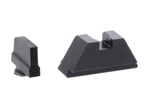 Ameriglo XL Suppressor Height Sight Set for All Glock Models (Except 42& 43)- Black