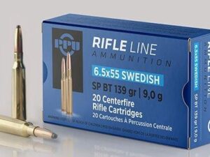 PPU Rifle Ammunition 7.5mm x 55 Swiss 174 gr FMJ-BT 2525 fps 20/ct