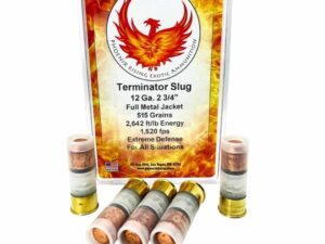 Phoenix Rising Terminator Slug Shotshell 12ga 2-3/4" 515gr FMJ Slug 1520fps 5/ct