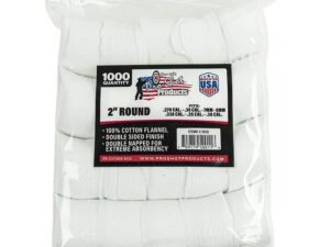 Pro-Shot 2" Round 100% Cotton Patches 1000/ct
