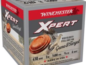 Winchester Xpert Steel Shotshells .410 ga 3" 3/8 oz 1400 fps #6 25/ct