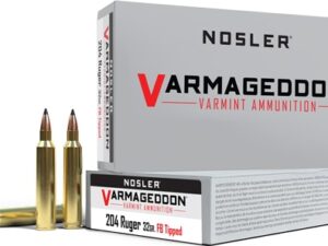 NOSLER VARMAGEDDON 204 RUGER - 32GR FBT 20RD 10BX/CS