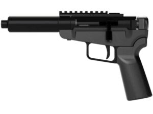 Dark Mountain Arms Stowaway Handgun 5.7x28 Single Shot 5" 1/2x28 Threaded Barrel Black with Brace Adapter