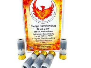 Phoenix Rising Sledge Hammer - Large HP Slug Shotshell 12ga 2-3/4" 685gr Slug 5/ct