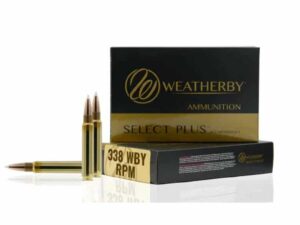 Weatherby Select Plus Hornady Interlock Rifle Ammunition .338 WBY RPM 225gr PT 2800 fps 20/ct