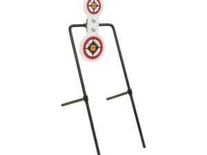 Allen EZ-Aim Hardrock AR500 Round Spinner Targets & Stand for Rimfire Rounds & Centerfire Pistols 7.375"W x 21.75"H White/Red/Black