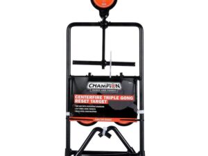Champion Centerfire Handgun Triple Gong Reset Target Steel Card