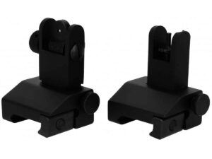 Tacfire AR Front & Rear Spring Loaded Pop Up Iron Sights