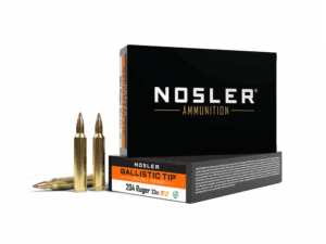 Nosler Lead Free Ballistic Tip Rifle Ammunition .204 Ruger 32gr BT 3975 fps 20/ct