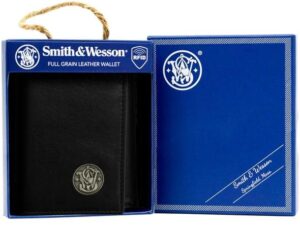 Rugged Rare Smith & Wesson Tri-Fold Wallet Black