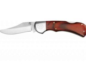 Sarge Knives Gambler Lock Back Folding Knife 2-3/4" Clip Point Blade Wood