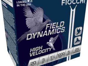 Fiocchi Field Dynamics Shotshells 20 ga 3" 1-1/4oz 1200fps #5 25/ct