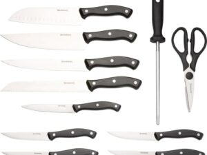 BROWNING KNIFE KITCHEN SET W/ - BUTCHER BLOCK