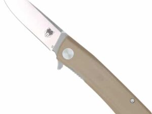 COBRATEC SERPENT FOLDER 3" - SS/TAN D2 BLADE G-10 SCALES