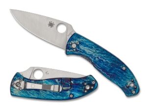 SPYDERCO TENACIOUS TI DISRY BLU/SLV