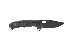 SEAL XR KNIFE - BLACK, CLIP POINT, COMBINATION EDGE, 3.9" BLADE