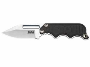 INSTINCT MINI FIXED KNIFE - SATIN BLACK, CLIP POINT, PLAIN EDGE, 1.9" BLADE