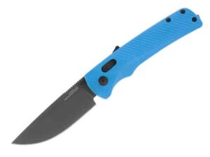 FLASH AT FOLDING KNIFE - CIVIC CYAN, DROP POINT, PLAIN EDGE, 3.45" BLADE