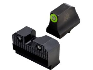R3D 2.0 SUPPRESSOR HEIGHT NIGHT SIGHTS - GLOCK 17/19, GREEN TRITIUM