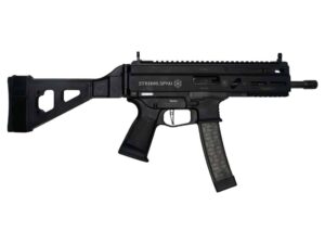 Grand Power Stribog SP9A1 9mm pistol 8-inch threaded barrel black with SBT brace