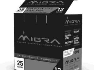 Migra Waterfowl Steel Shot Shotshell 20 ga 3" 1 oz 1350 fps #4 #6 25/ct