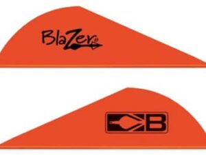 BOHNING BLAZER VANES - 2" SOLID NEON RED 100PK