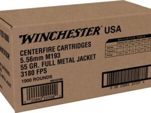 WINCHESTER USA 5.56X45 55GR - FMJ 1000RD CASE LOT