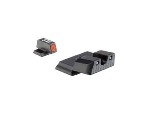 HD XR SIGHTS - S&W M&P SHIELD, SHIELD PLUS, SHIELD 2.0, FRONT ORANGE OUTLINE/GREEN TRITIUM, REAR BLACK OUTLINE/GREEN TRITIUM