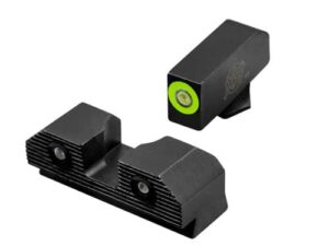 R3D 2.0 NIGHT SIGHTS - GLOCK 17/19, FRONT GREEN OUTLINE