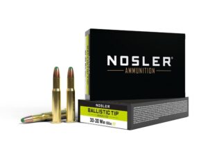 Nosler Ballistic Tip Rifle Ammunition 30-30 Win 150gr Round Nose Ballistic Tip Hunting Ammo (20 ct.)