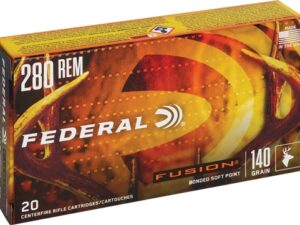 FEDERAL FUSION 280 REM 140GR - FUSION 20RD 10BX/CS