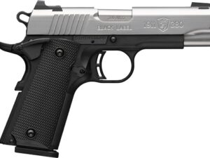 BROWNING 1911-380 STAINLESS - 380ACP 3.58"COMP 8RD BLK/SS