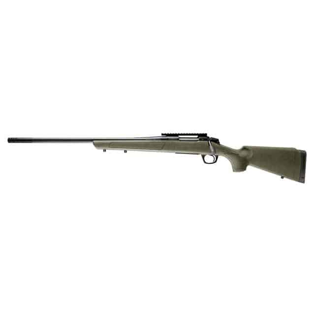 CVA Cascade XT left Hand Rifle 300 Win Mag 3rd Capacity 24" Threaded Cerakote Black Barrel OD Green/Black Web Stock Pic Rail