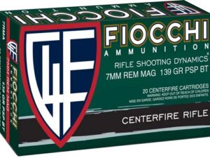 FIOCCHI 7MM REM MAG 139GR PSP - 20RD 10BX/CS