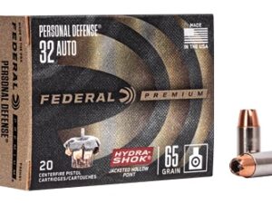 FED HYDRA-SHOK 32ACP 65GR JHP 20/500