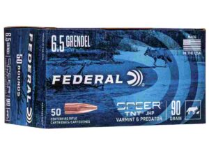 Federal American Eagle Varmint & Predator Rifle Ammunition 6.5 Grendel 90 gr JHP 50/ct