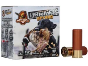 HEVI-Shot Hevi-Hammer Upland Shotshell 12 ga 2-3/4" 1-1/4 oz 1350 fps 5 25/rd