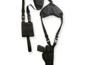 Bulldog Deluxe Shoulder Holster for Large Frame Autos 3.5" - 5" Barrels Black Ambi