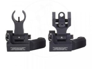 TROY 45-Degree Offset Sight Set - SSIG-45S-HRBT-00 - HK Front & Round Rear - Black