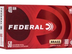 FED CHAMP 40S&W 180GR FMJ BRSS 50/1