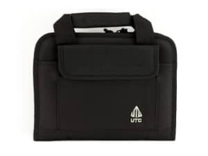 UTG DELUXE SINGLE PISTOL CASE BLK
