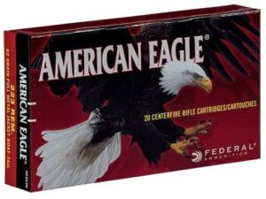 Federal American Eagle Rifle Ammunition .223 Rem 62 gr FMJ 3020 fps 500/ct