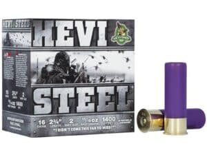 HEVI-Shot HEVI-Steel Shotshell 16ga 2-3/4" 15/16oz 1400 fps #2 25/ct