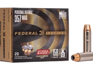 FED HYDRA-SHOK 357MAG 158GR 20/500